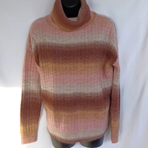 Kut from The Kloth Sweater stripped Size Small, brown & pink - Picture 1 of 6